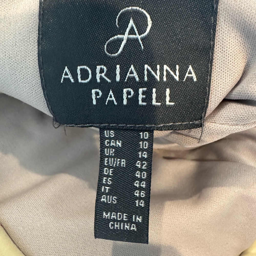 Adrianna Papell Gold Maxi Dress - Picture 10 of 12